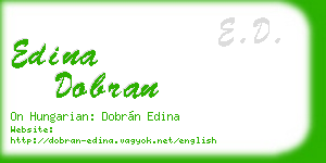 edina dobran business card